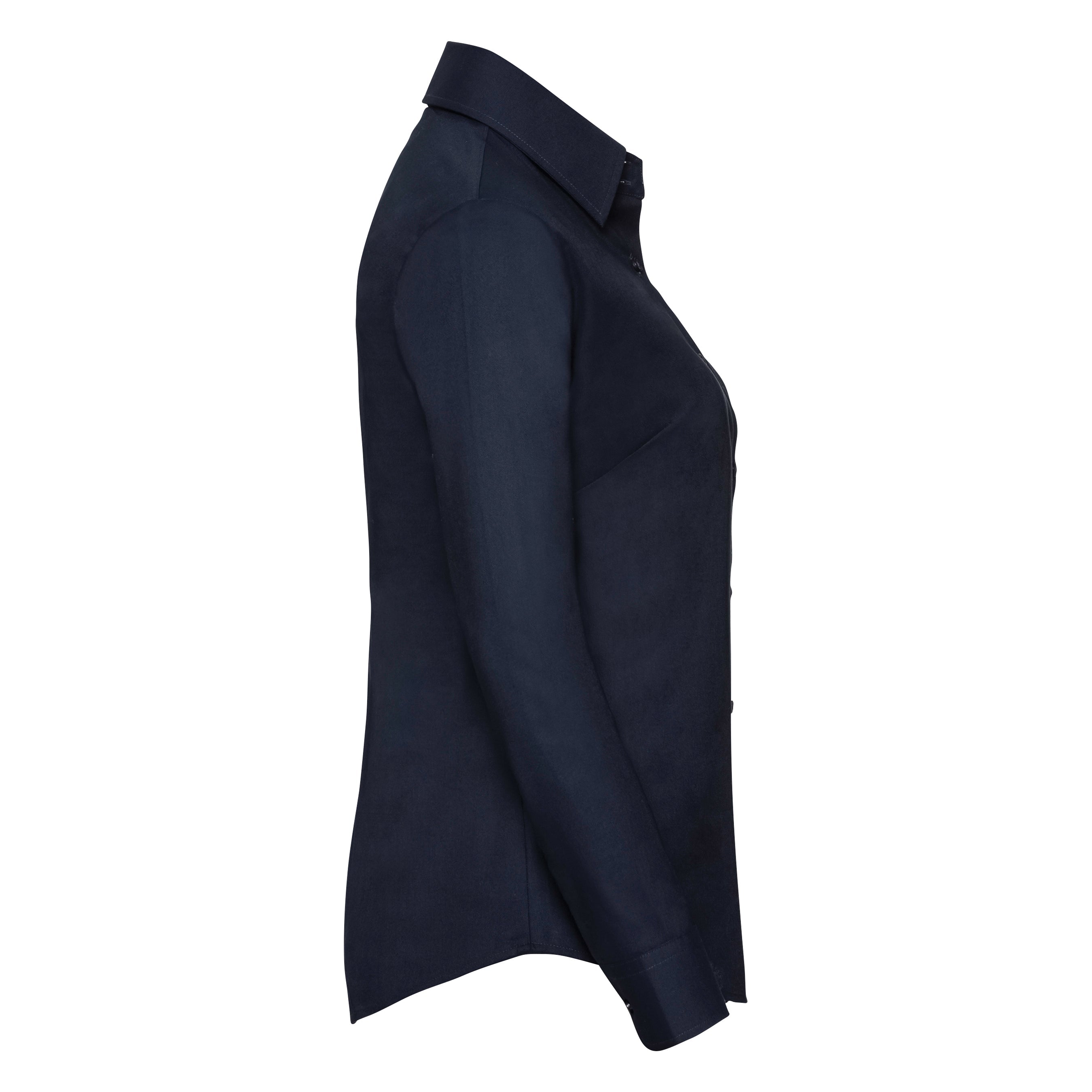 Russell Collection Women's Long Sleeve Easycare Oxford Shirt