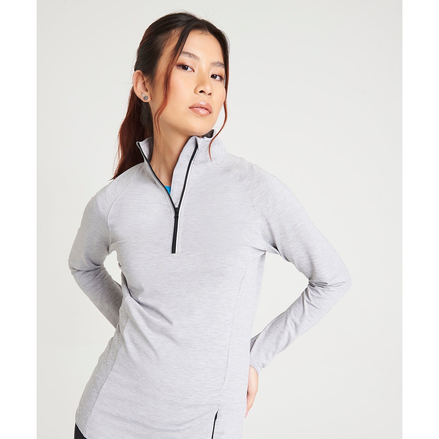 Awdis Just Cool Women's Cool Flex Long Half-Zip Top