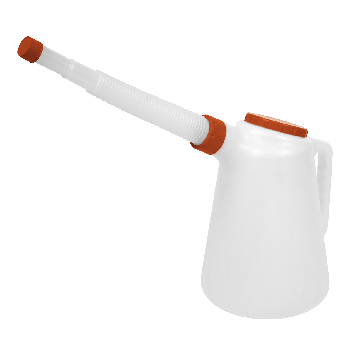 Sealey Oil Container with Red Lid & Flexible Spout 5L
