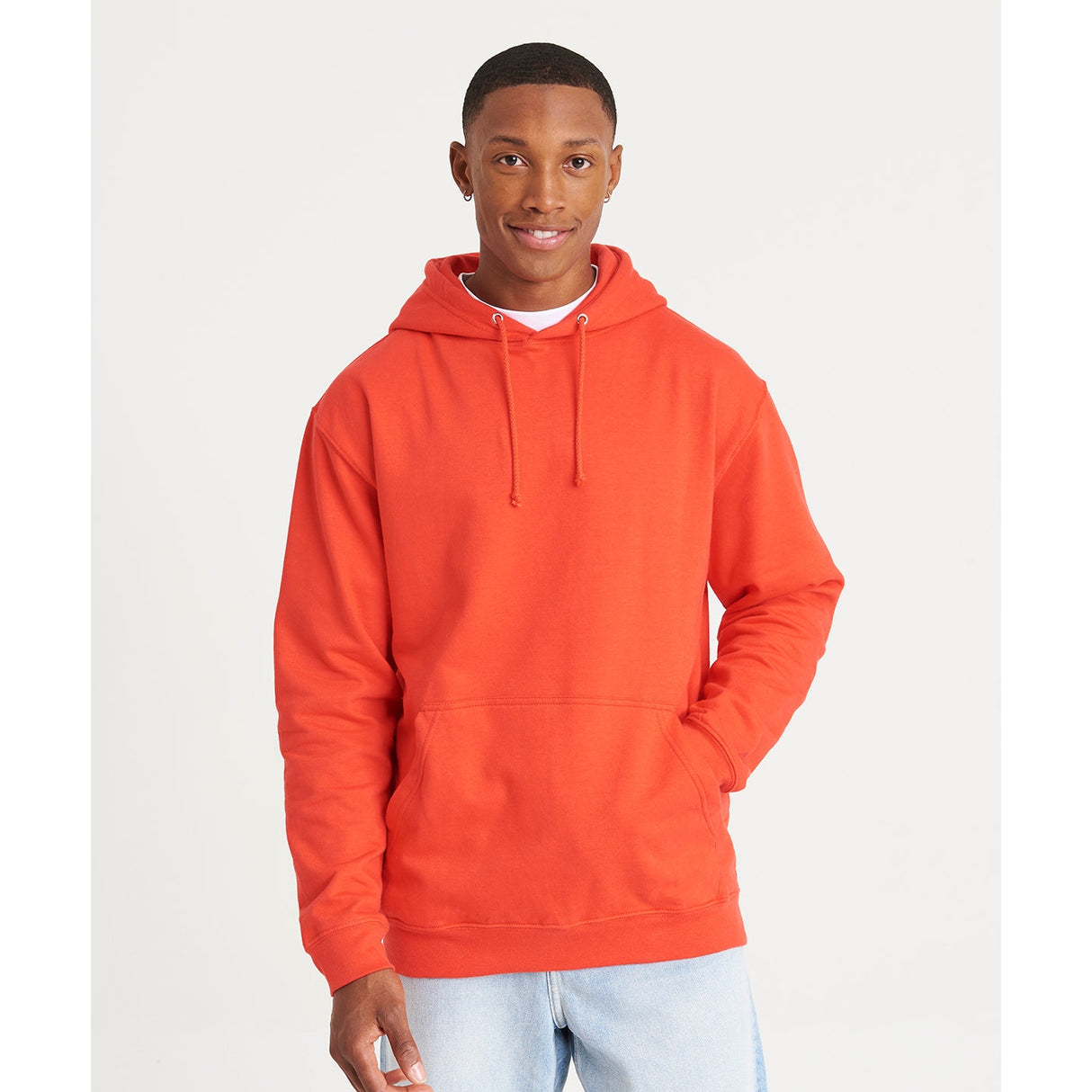 Awdis Just Hoods College Hoodie - Dusty Pink