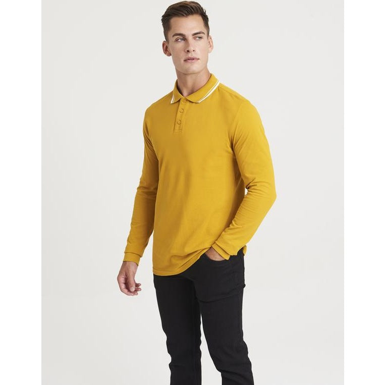 Awdis Just Polo's Long Sleeve Tipped 100 Polo