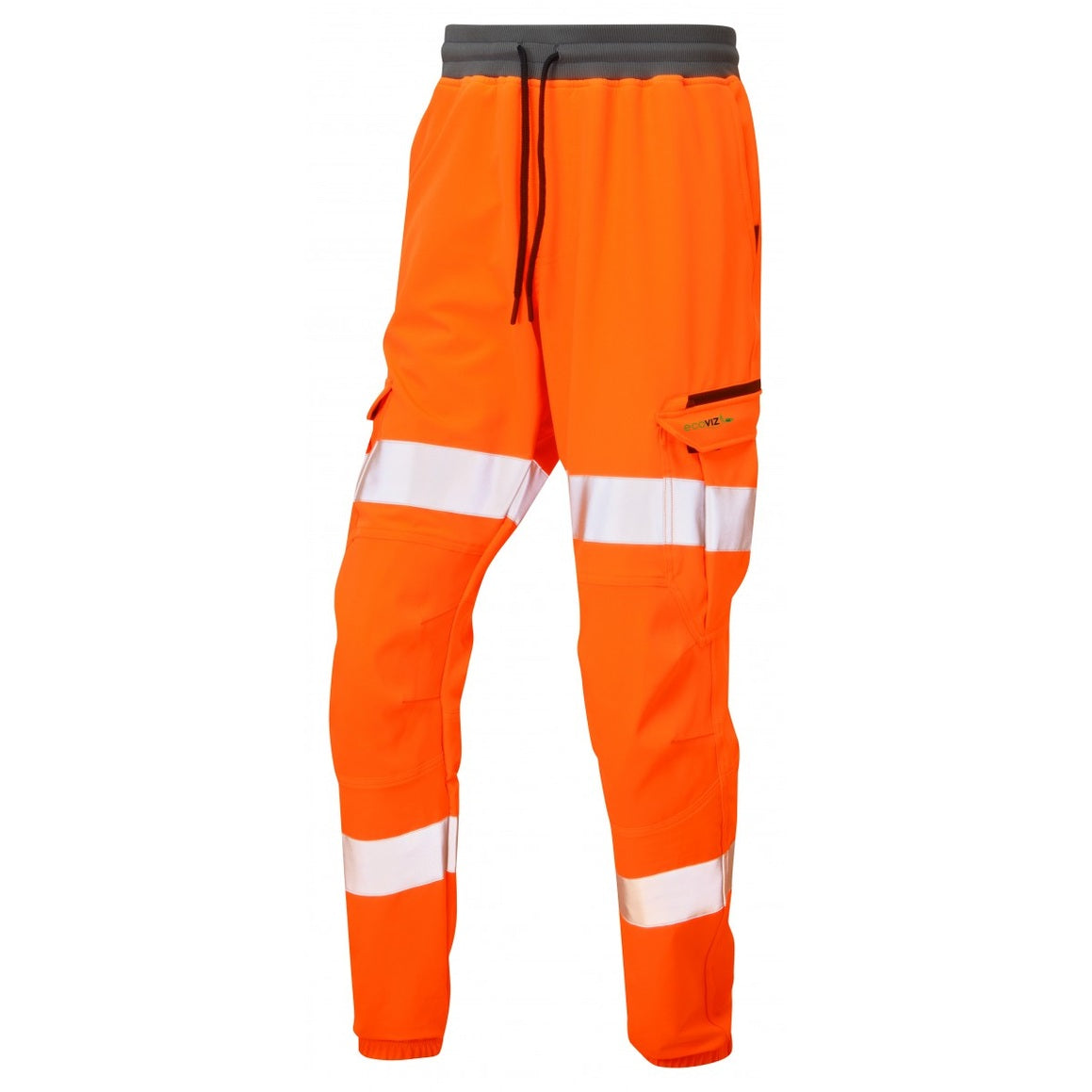 Leo Workwear HAWKRIDGE Leo EcoViz High Performance 4X Stretch Trouser- Hi-Vis Orange