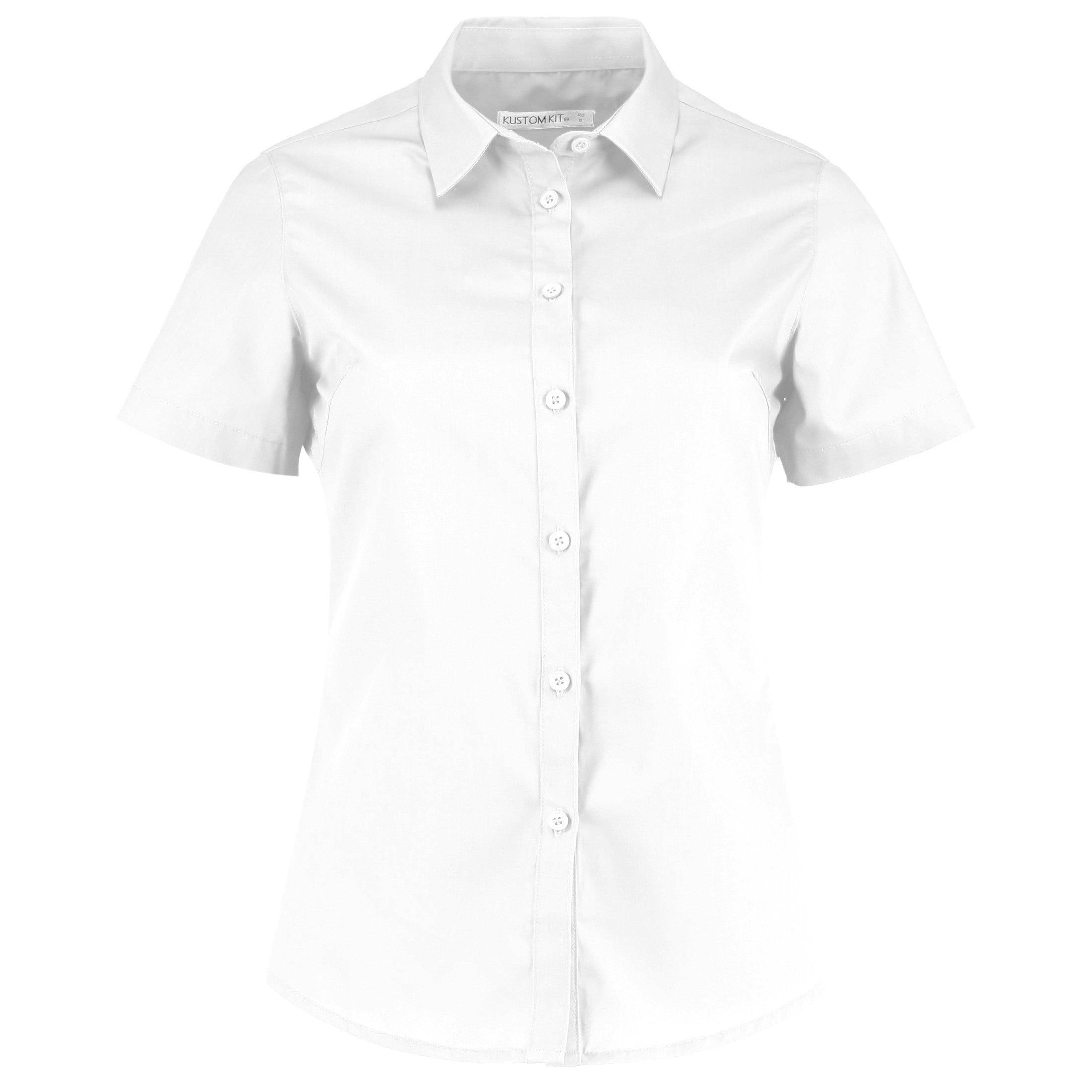 Kustom Kit Women's Poplin Shirt Short Sleeve