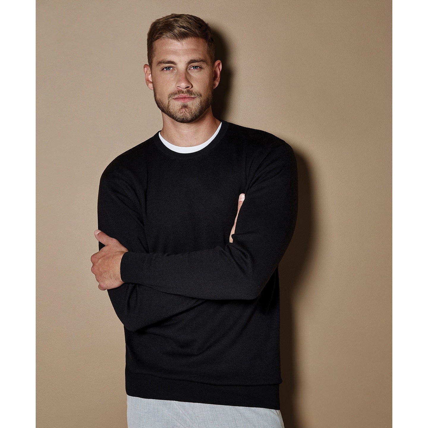 Kustom Kit Regular Fit Arundel Crew Neck Sweater