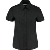 Kustom Kit Women's Workplace Oxford Blouse Short-Sleeved (Tailored Fit)