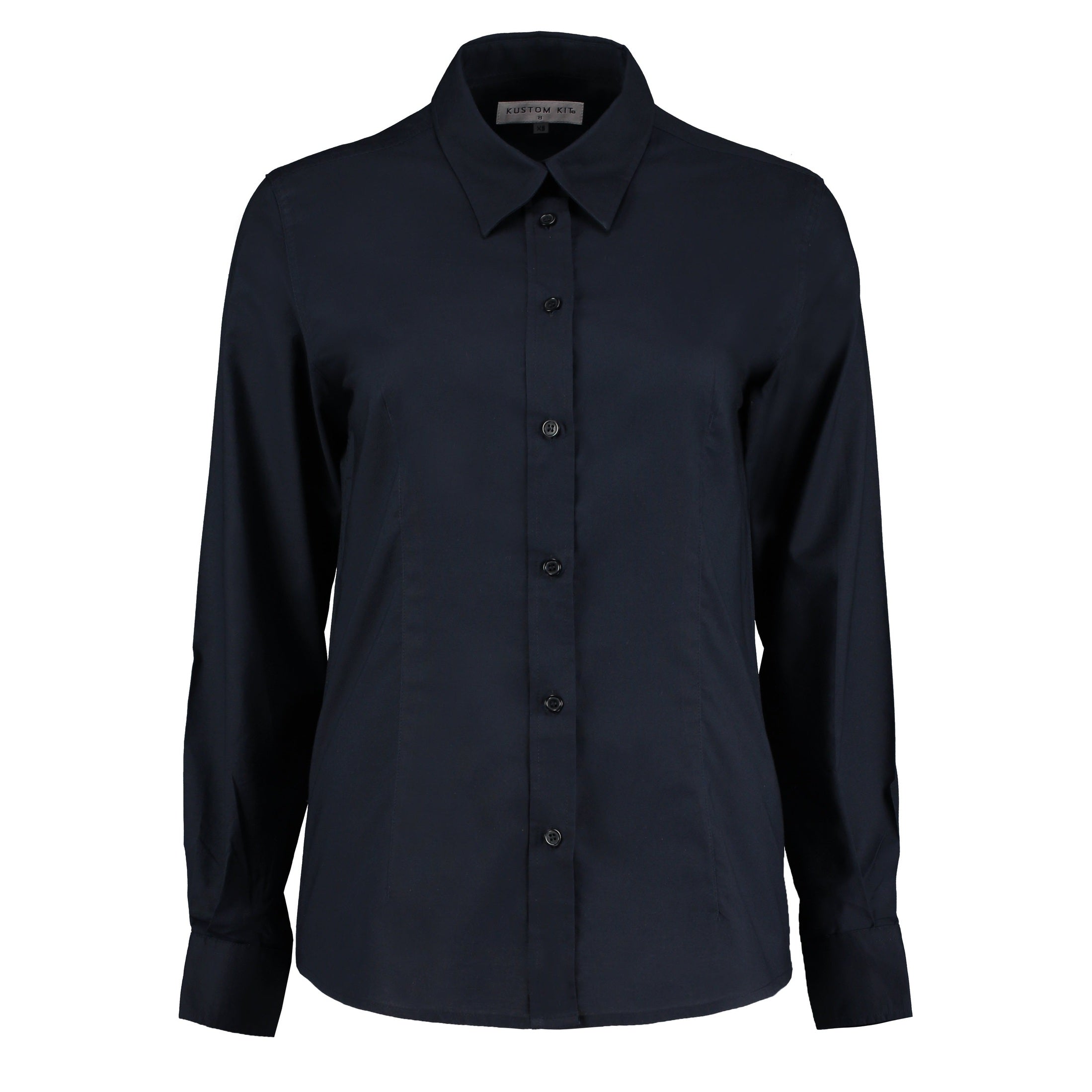 Kustom Kit Women's Workplace Oxford Blouse Long-Sleeved (Tailored Fit)