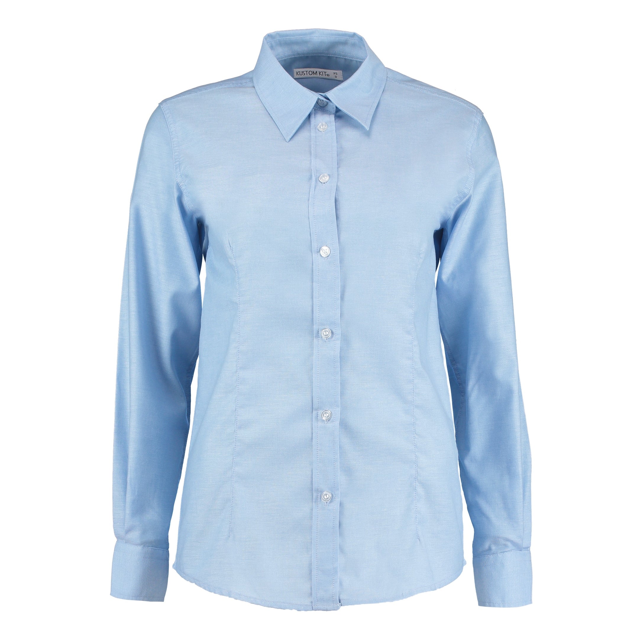 Kustom Kit Women's Workplace Oxford Blouse Long-Sleeved (Tailored Fit)