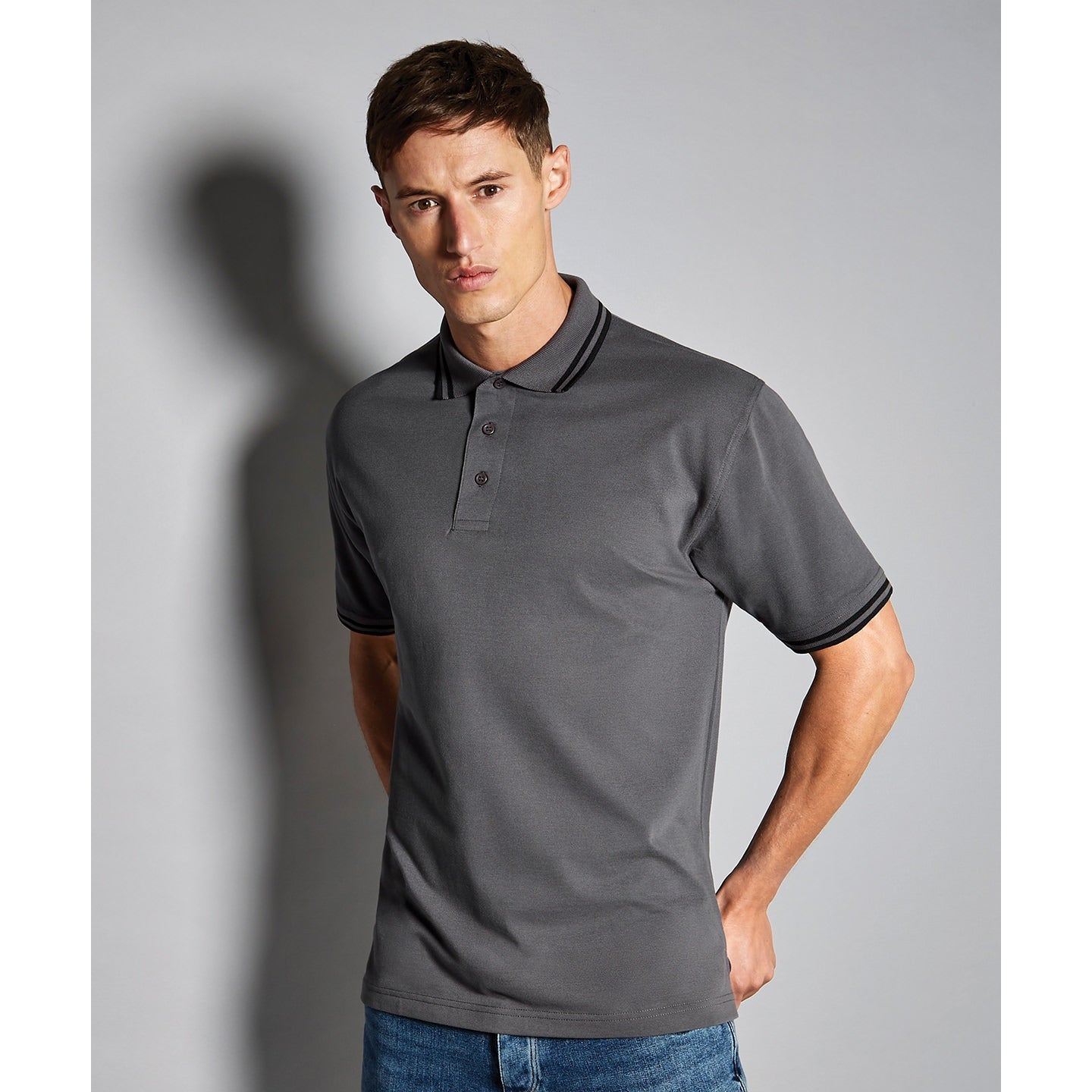 Kustom Kit Tipped Collar Polo (Classic Fit)