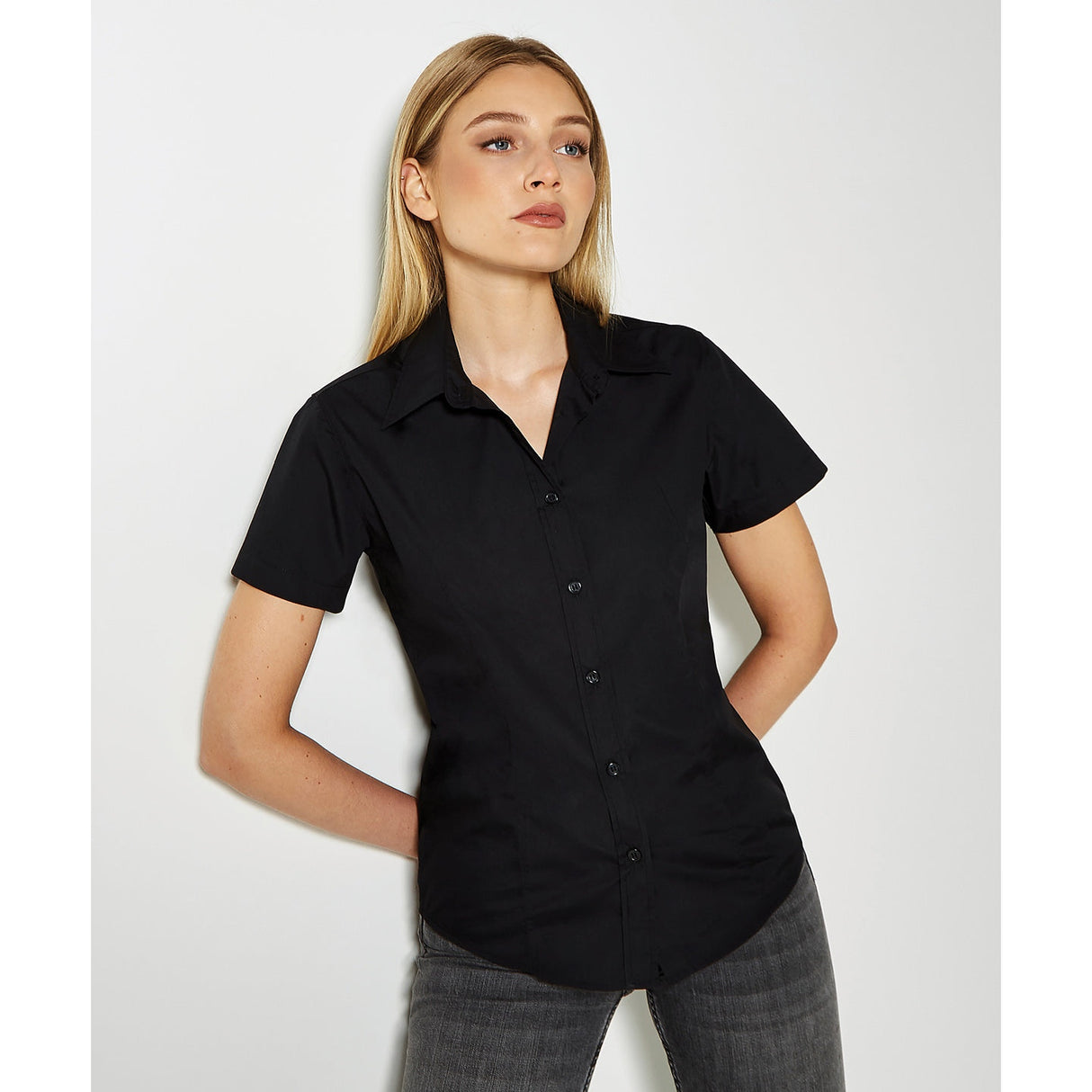 Kustom Kit Women's Workforce Blouse Short-Sleeved (Classic Fit)