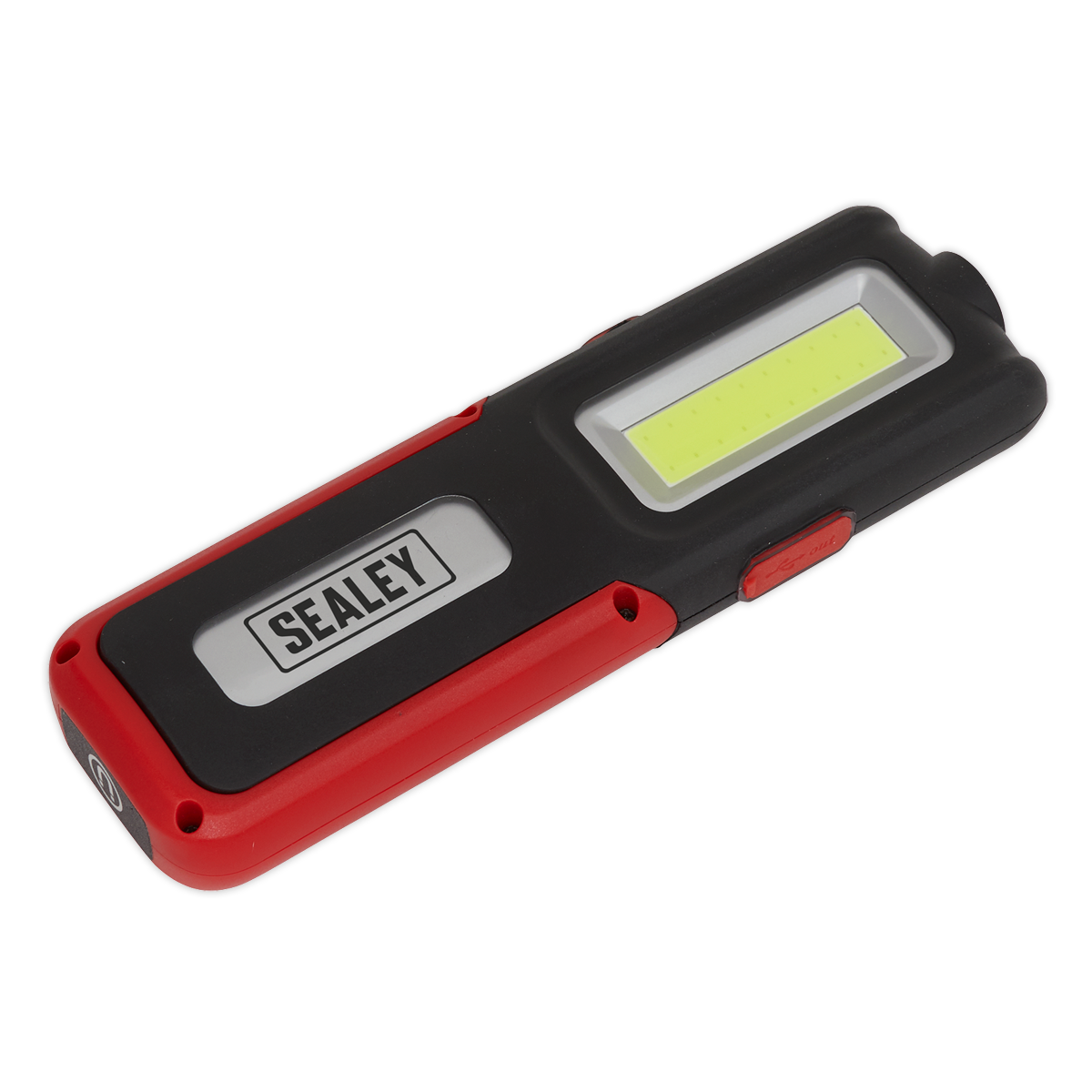 Sealey Rechargeable Inspection Light 5W COB & 3W SMD LED with Power Bank - Red