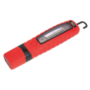 Sealey Rechargeable 360° Inspection Light 14 SMD & 3W SMD LED Red Lithium-ion