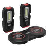 Sealey Inspection Light (x2) 3W COB & 1W SMD LED & Double Wireless Charging Base