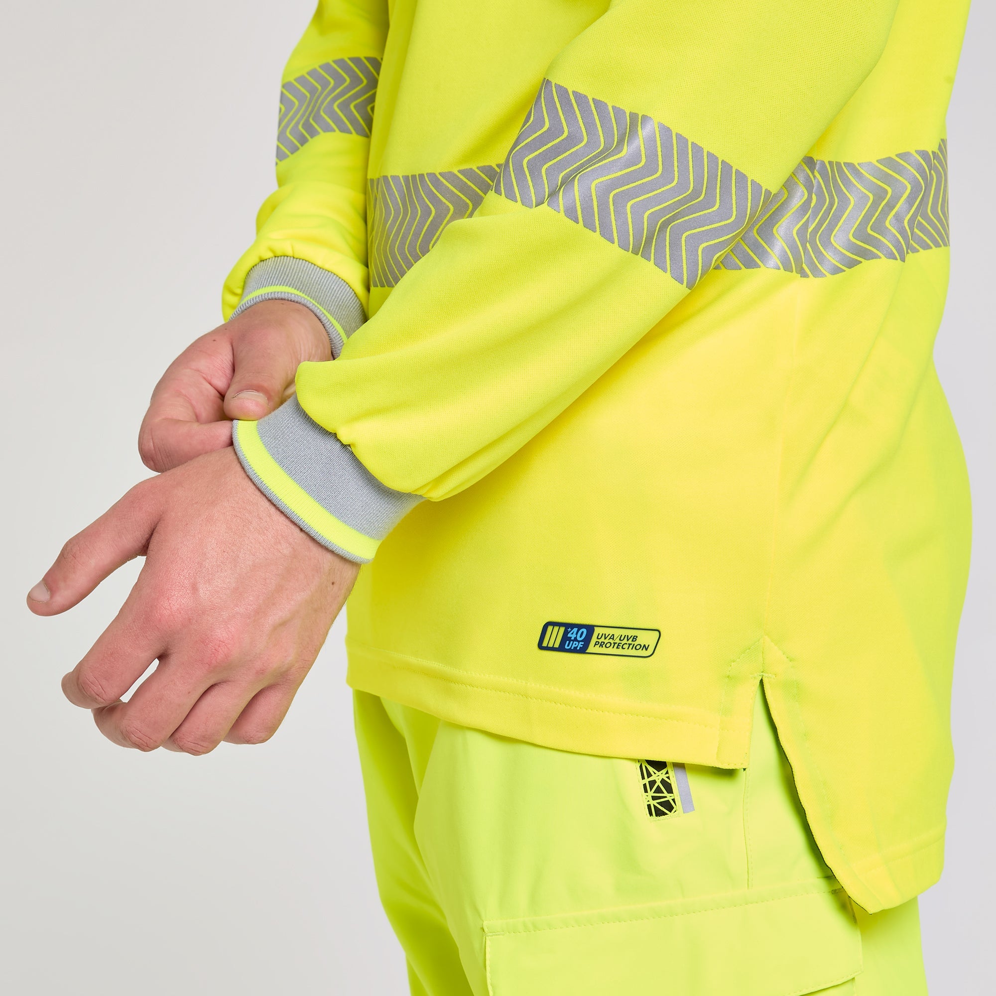 Long Sleeve Polo Shirt Yellow - Bamboo Content