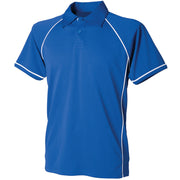 Finden & Hales Piped Performance Polo - Royal/White*