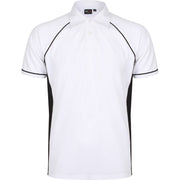 Finden & Hales Piped Performance Polo - White/Black/Black