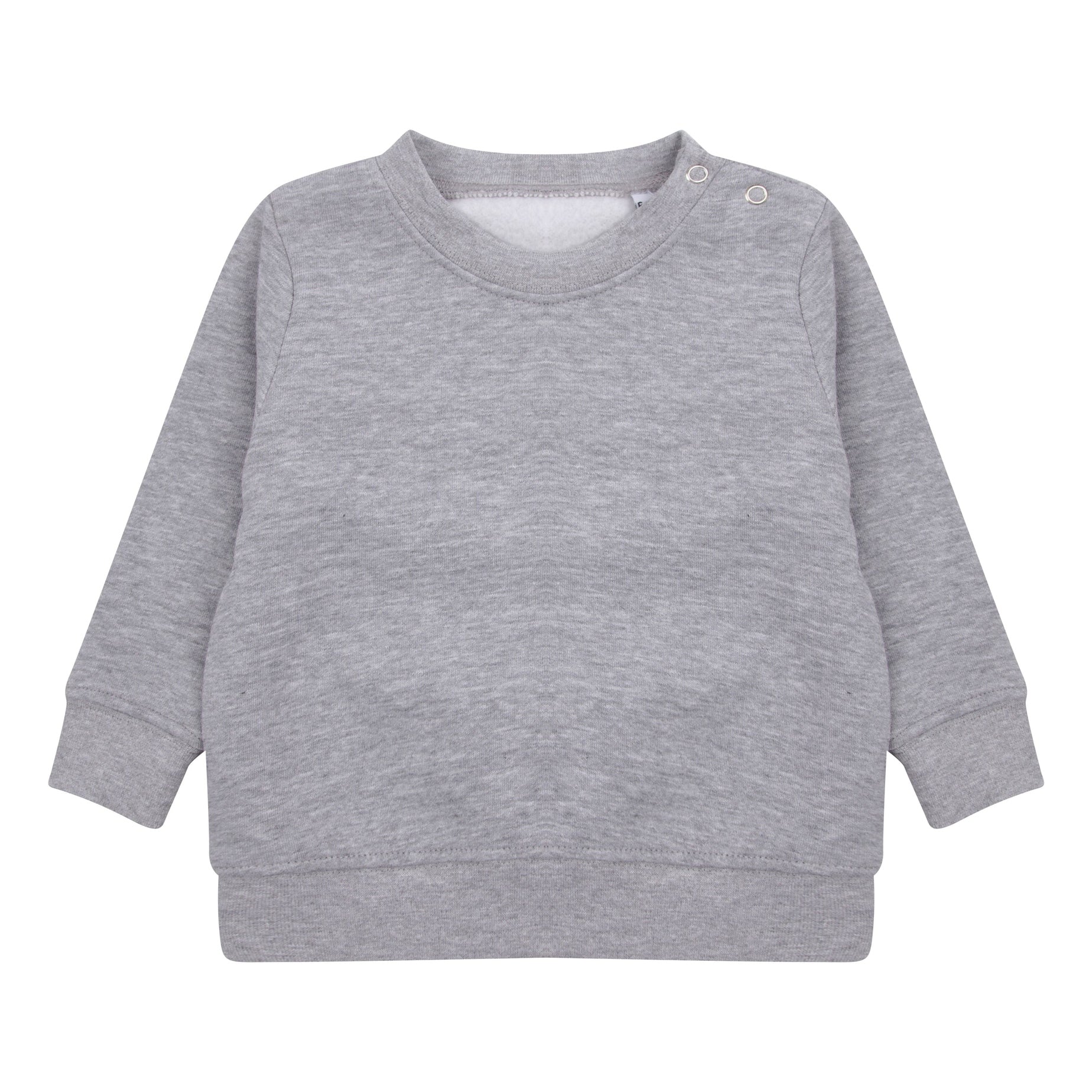 Larkwood Crew Neck Sweatshirt With Shoulder Poppers