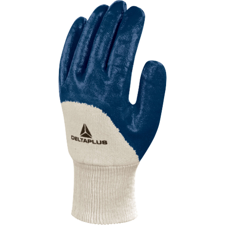 Delta Plus NI150 Blue Nitrile-Coated Glove – Secure Fit & Enhanced Grip