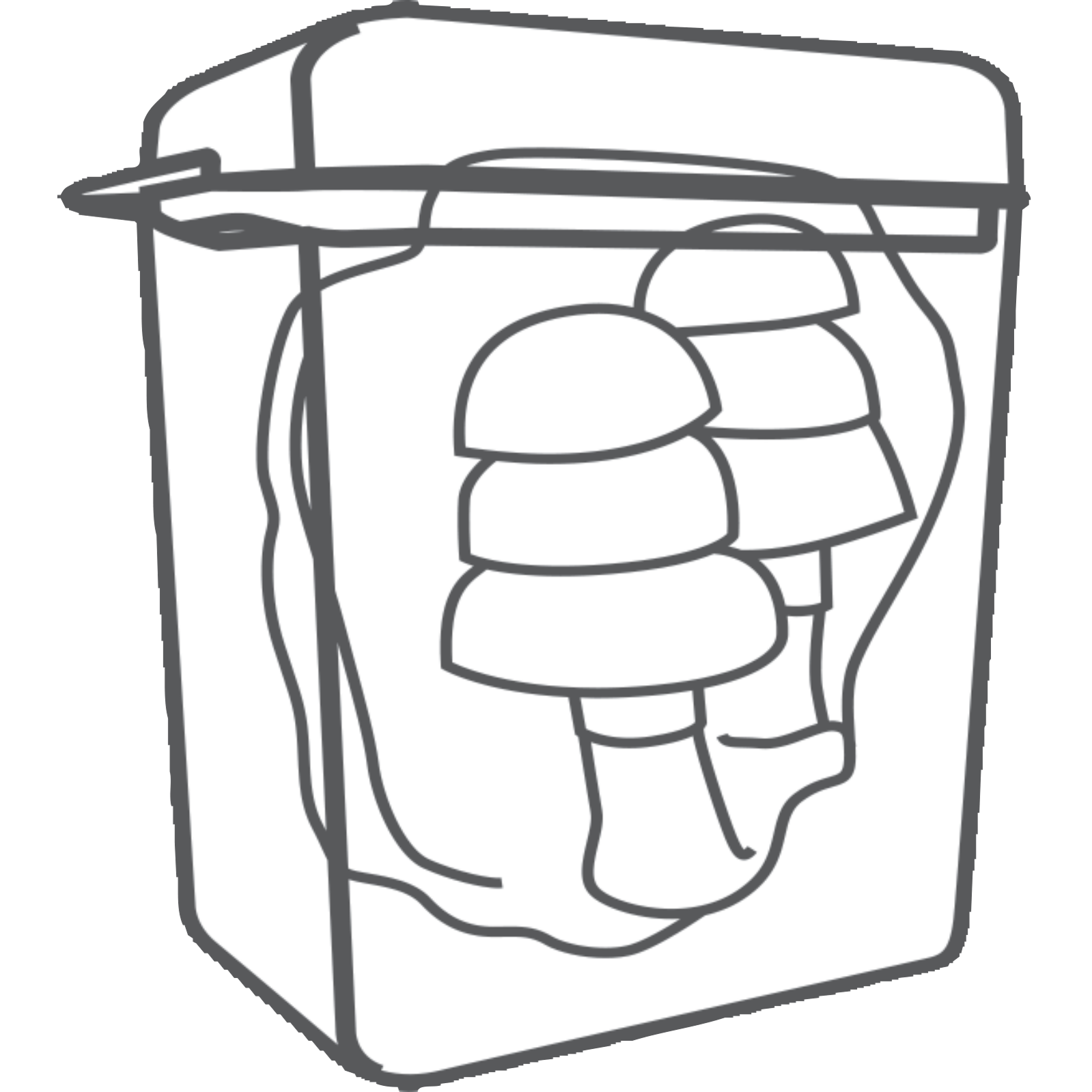 Delta Plus CONICFIR050 Reusable Earplugs – 50-Pair Box with Easy-Grip Design