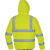 Delta Plus DOONHV High-Visibility Water-Repellent Down Jacket – Durable, Warm & Eco-Friendly