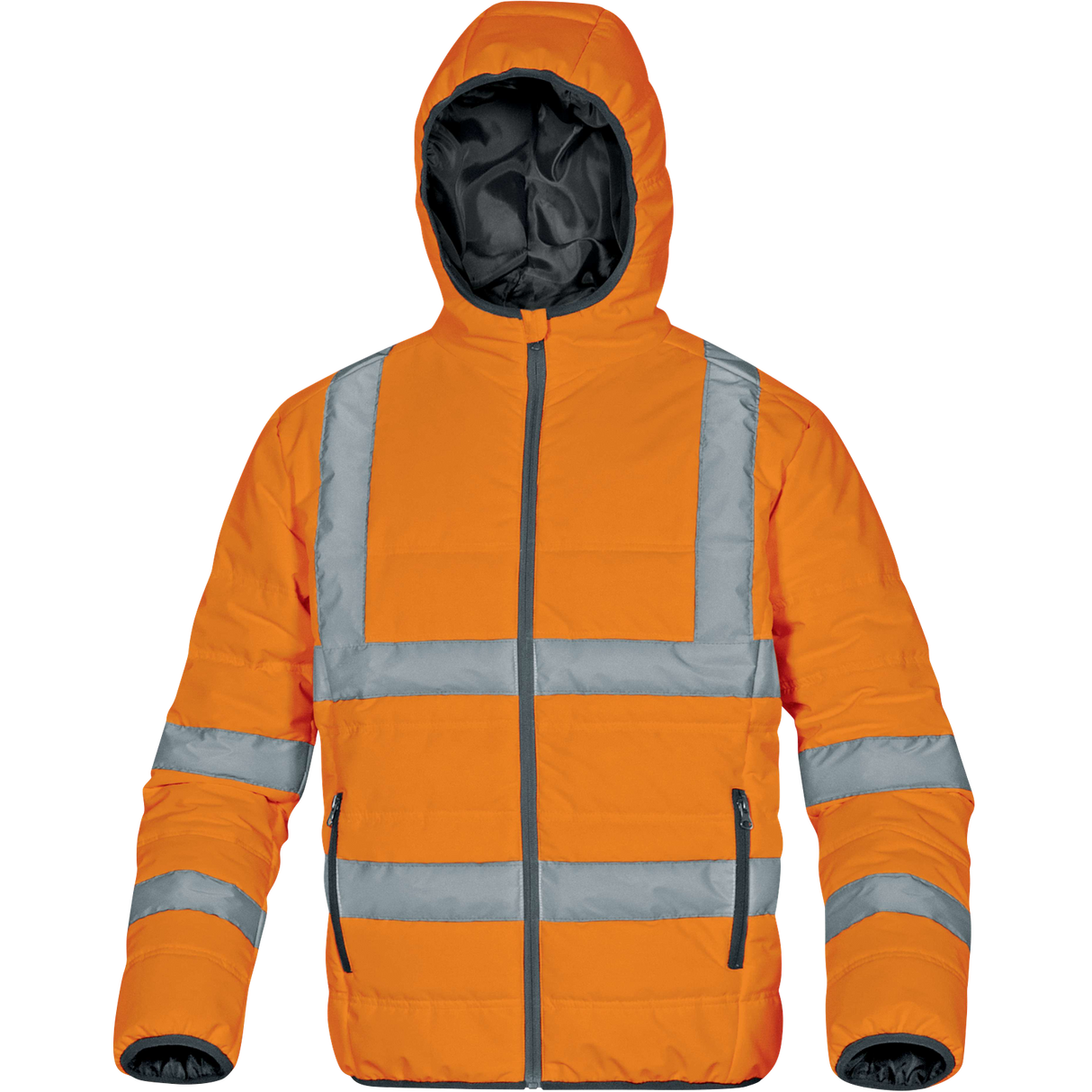 Delta Plus DOONHV High-Visibility Water-Repellent Down Jacket – Durable, Warm & Eco-Friendly