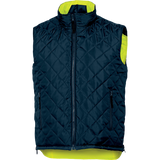 Delta Plus FIDJI HV Reversible High-Visibility Bodywarmer – Waterproof, Warm, & Durable