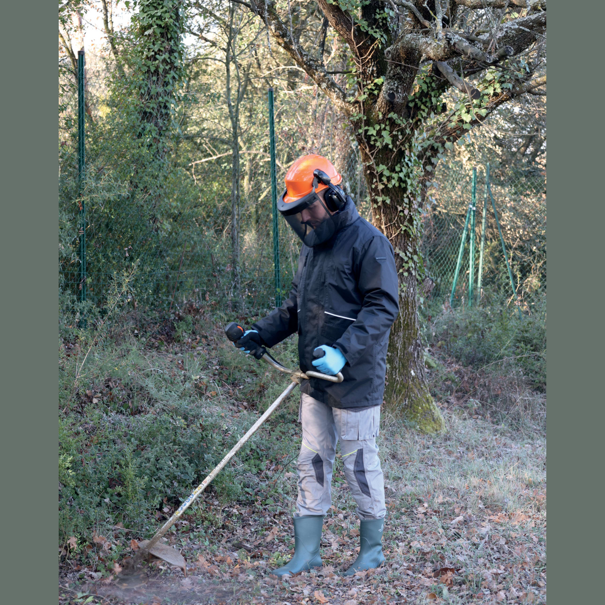 Delta Plus FORESTIER 3 Safety Helmet – Forestry Protection with Mesh Visor & Ear Defenders