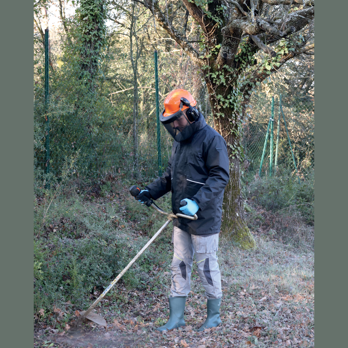 Delta Plus FORESTIER 3 Safety Helmet – Forestry Protection with Mesh Visor & Ear Defenders