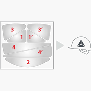 Delta Plus HESTICKER Reflective Helmet Stickers – Enhanced Visibility & Safety