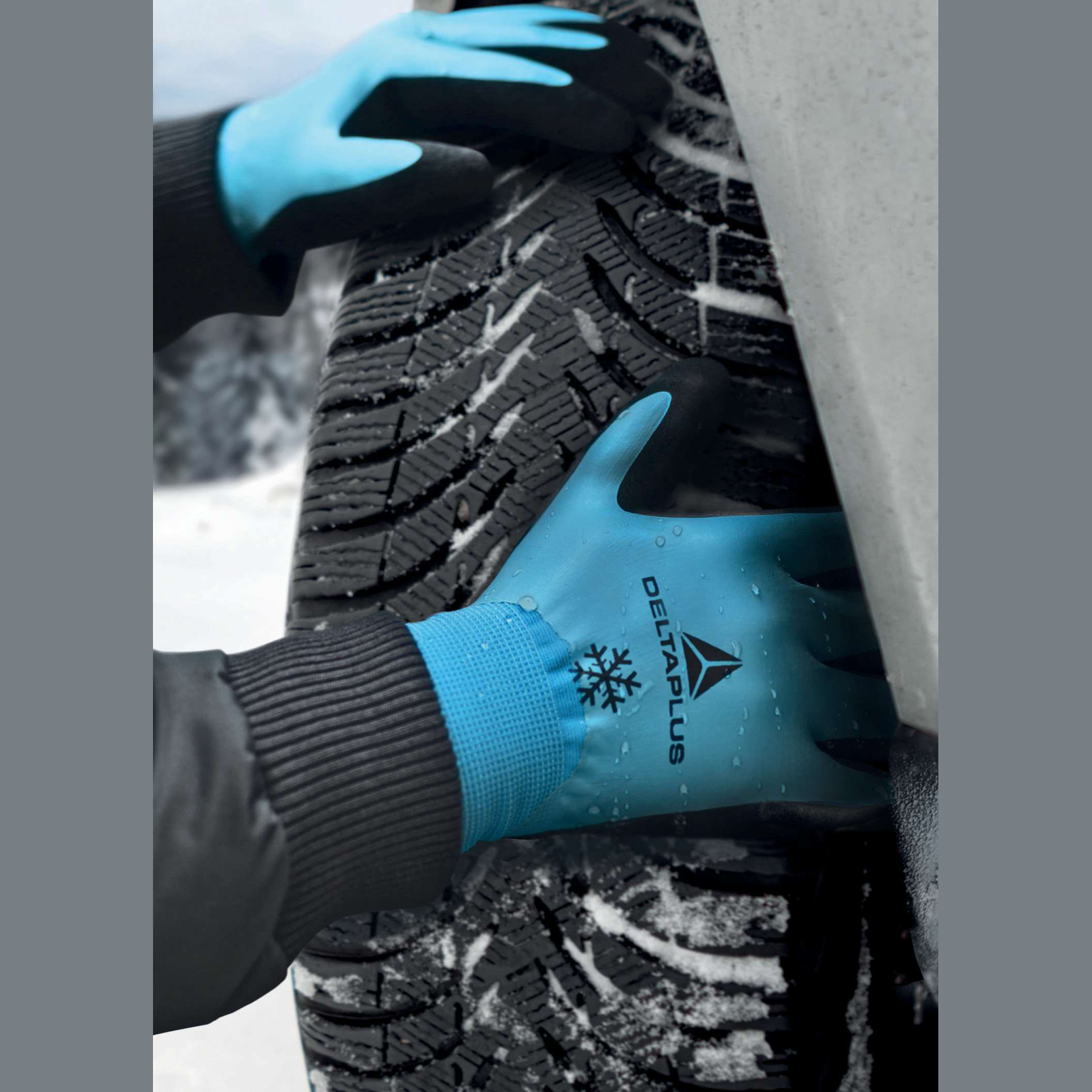 Delta Plus THRYM VV736 - Waterproof Thermal Work Gloves – Superior Grip & Cold Protection
