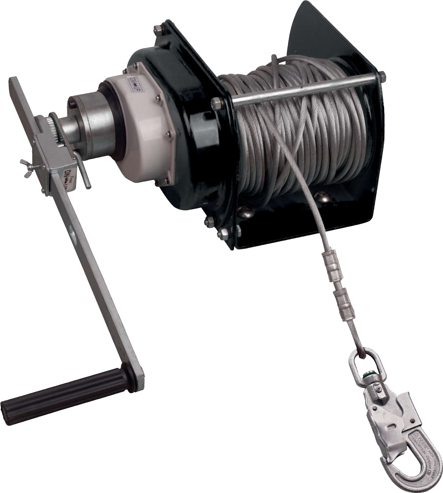 Delta Plus TR00520 Manual Winch with 20m Galvanised Steel Cable
