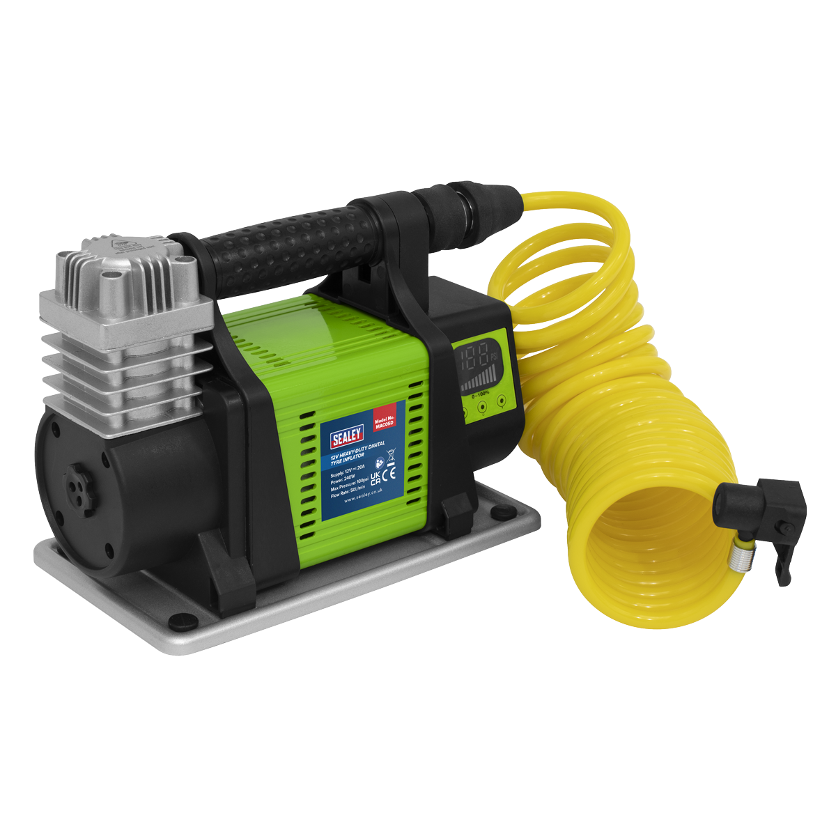 Sealey Digital Tyre Inflator 12V Heavy-Duty