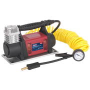 Sealey Tyre Inflator/Mini Air Compressor 12V Heavy-Duty MAC06