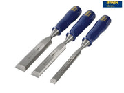 IRWIN® Marples® M444 Bevel Edge Chisel Blue Chip Handle Set, 3 Piece