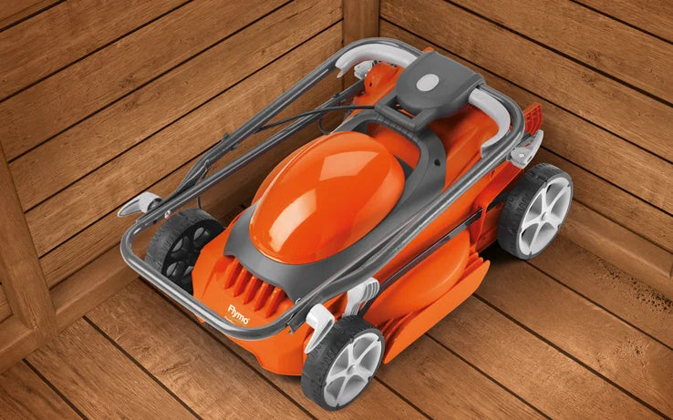 FLYMO EasiStore 340R – Compact Electric Lawnmower