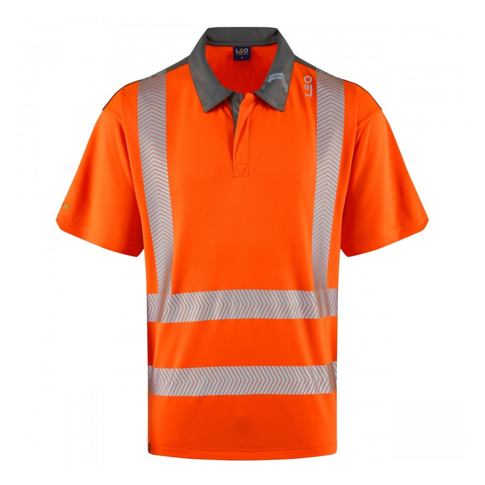 Leo Workwear TRIMSTONE Leo EcoViz COOLMAX High Performance Polo Shirt