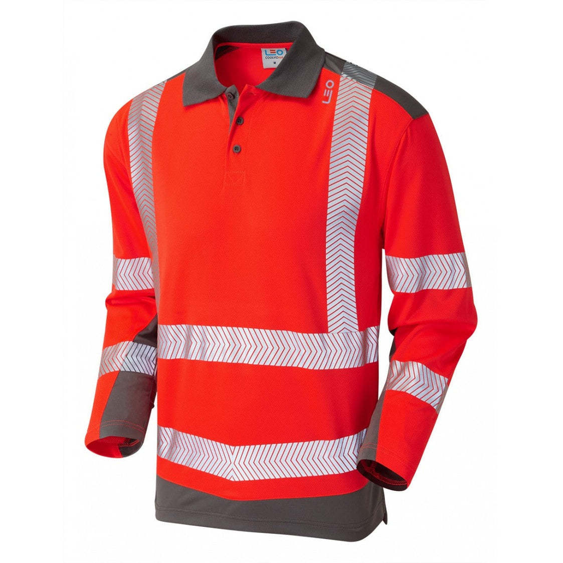 Leo Workwear WRINGCLIFF Leo EcoViz Performance + Dual Colour Polo Shirt