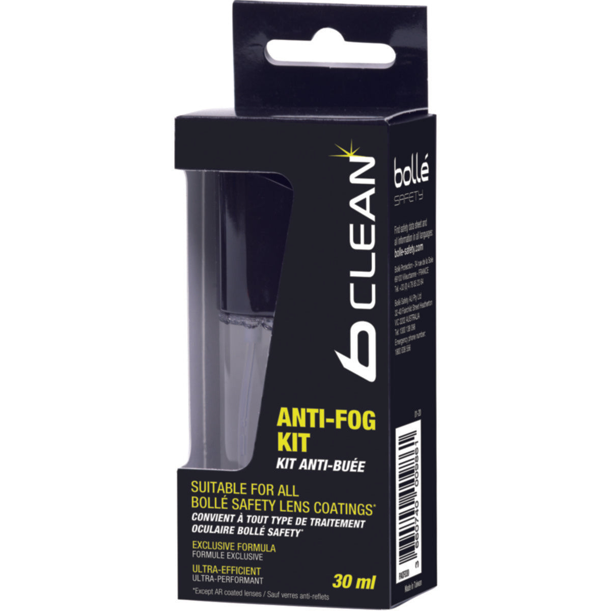 Bollé Safety Anti-Fog Cleaning Solutions B200