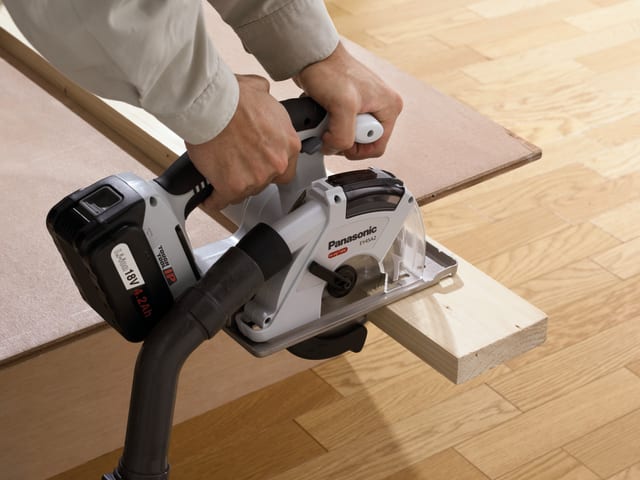 Panasonic EY45A2XWT Universal Circular Saw 135mm & Systainer Case 18V Bare Unit