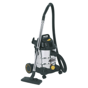 Sealey Vacuum Cleaner Industrial Wet & Dry 20L 1250W/110V Stainless Drum
