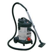 Sealey Vacuum Cleaner Industrial 30L 1400W/230V Stainless Drum