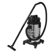 Sealey Vacuum Cleaner (Low Noise) Wet & Dry 30L 1000W/230V
