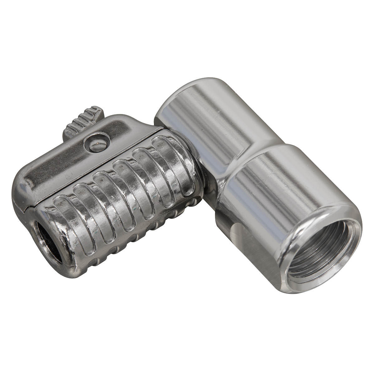 Sealey 90° Angled Swivel Tyre Inflator Clip-On Connector 1/4"BSP(F)