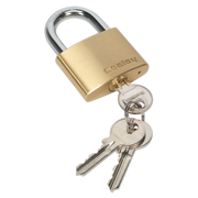 Sealey Brass Body Padlock 50mm