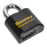 Sealey Steel Body Combination Padlock 62mm
