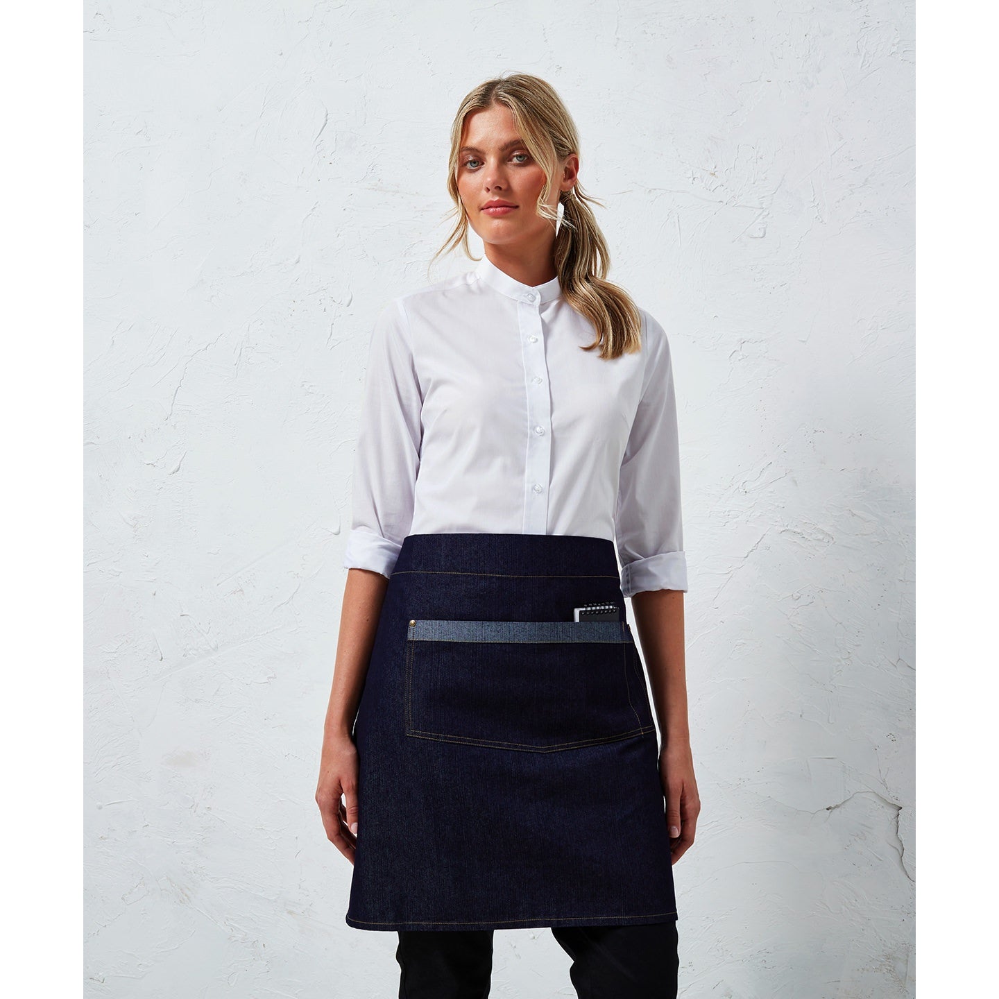 Premier Domain Contrast Denim Waist Apron