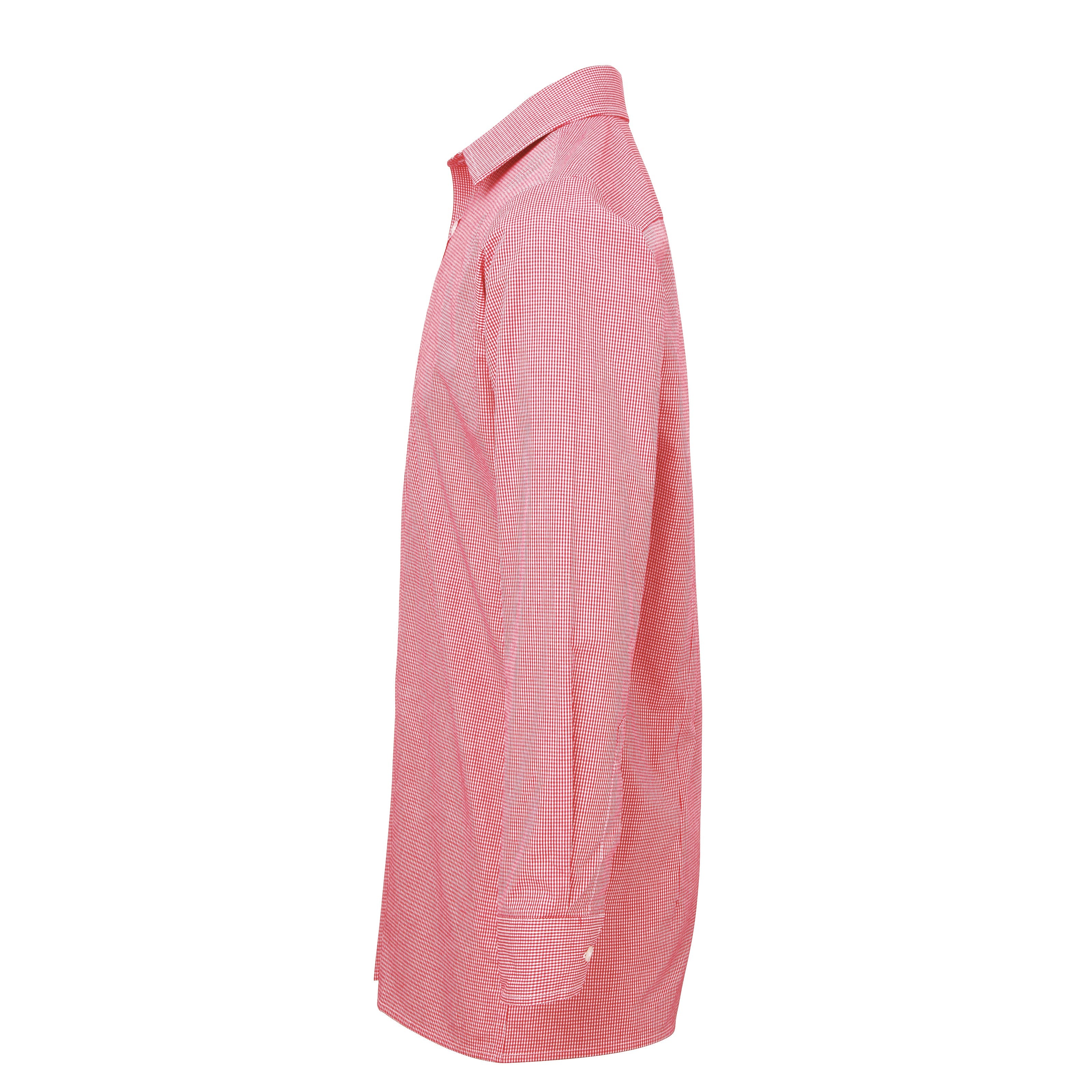 Premier Microcheck (Gingham) Long Sleeve Cotton Shirt