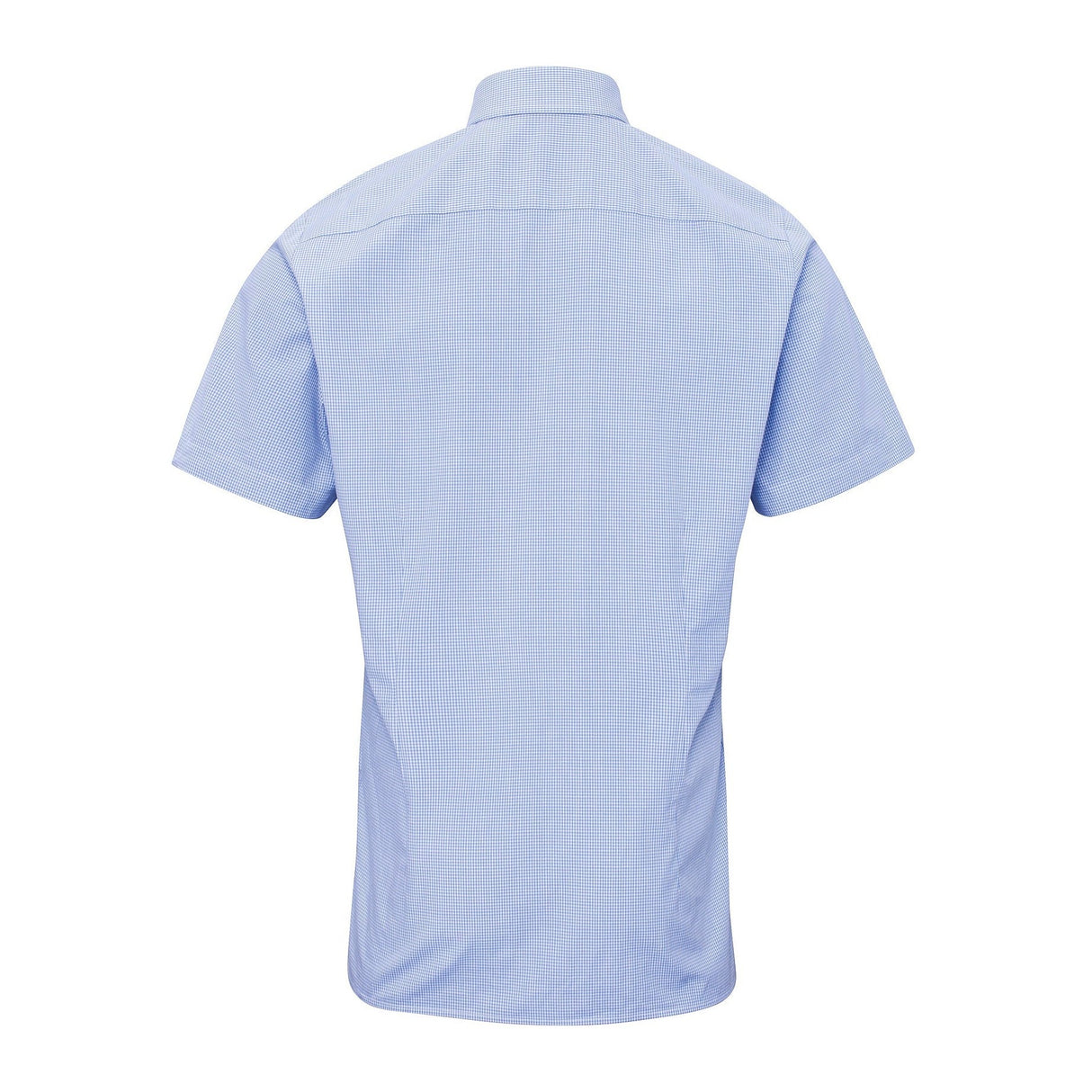 Premier Microcheck (Gingham) Short Sleeve Cotton Shirt