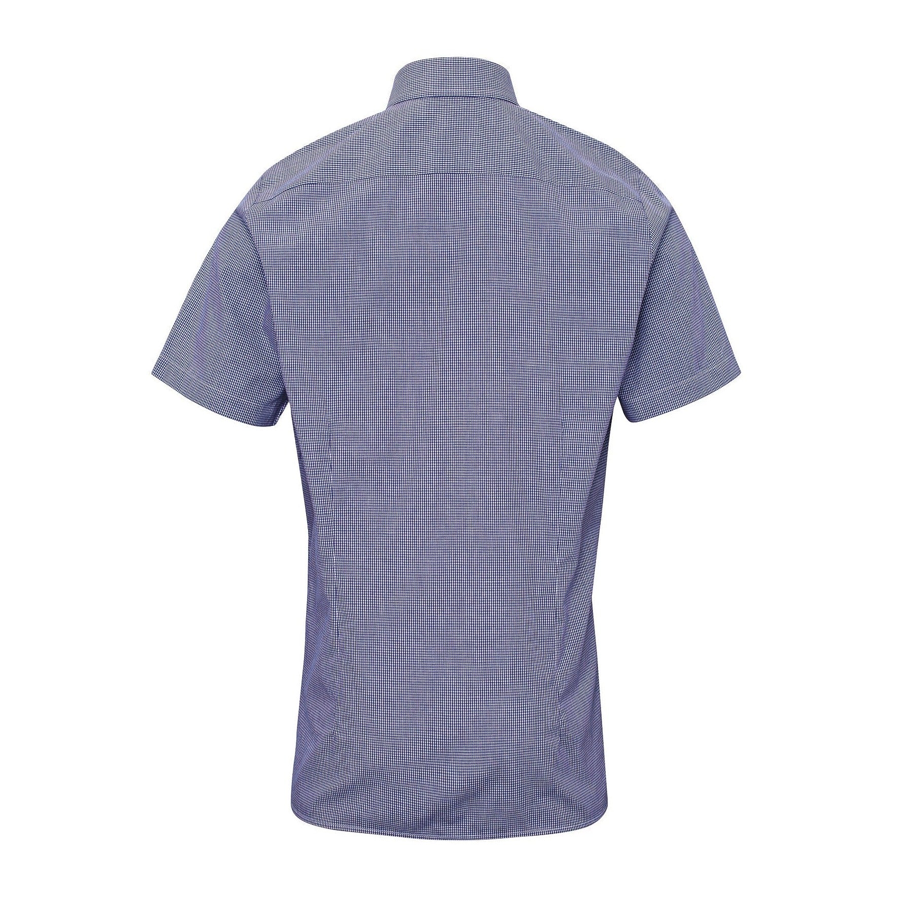 Premier Microcheck (Gingham) Short Sleeve Cotton Shirt