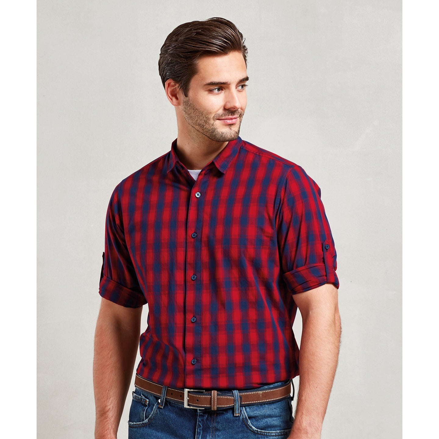 Premier Mulligan Check Cotton Long Sleeve Shirt