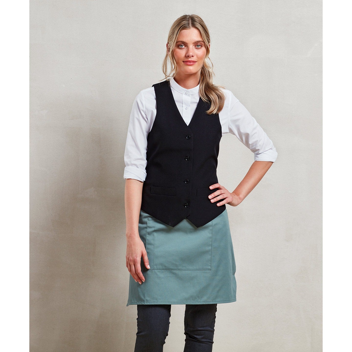 Premier Women's Lined Polyester Waistcoat